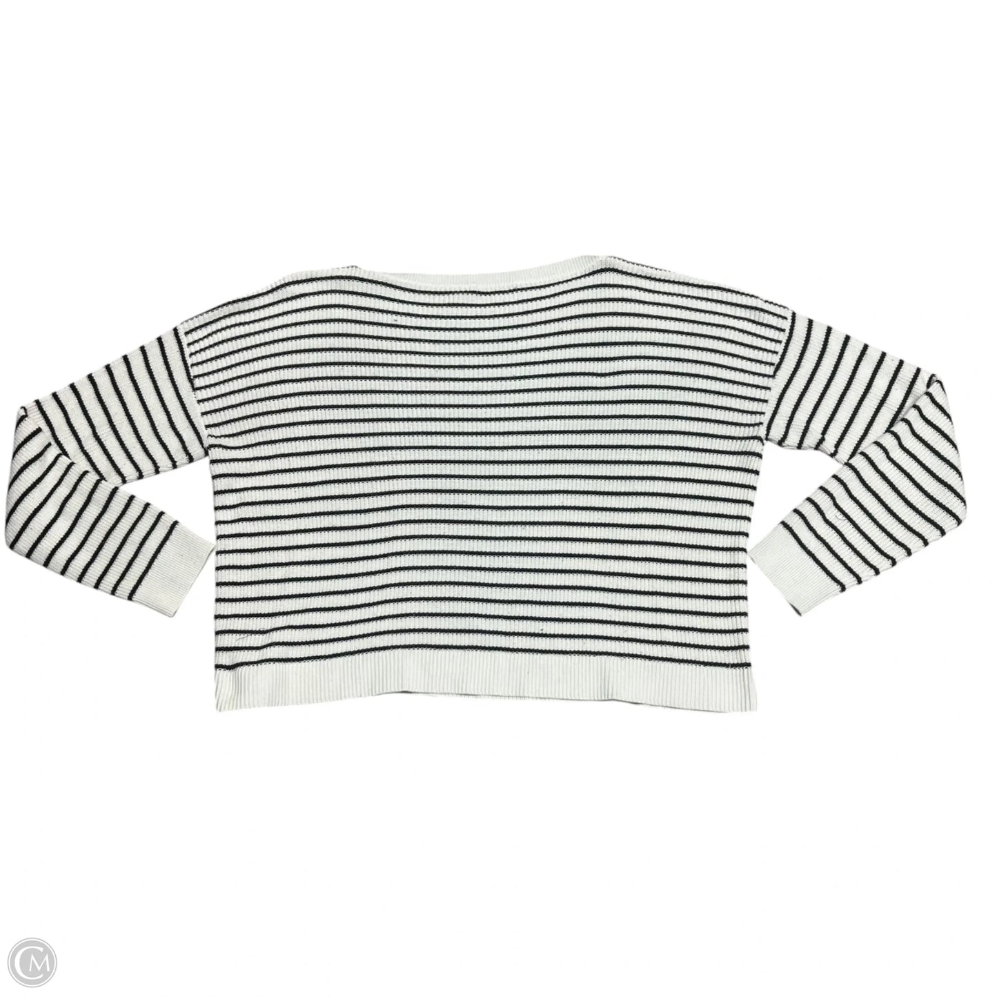 Sweater By Lauren By Ralph Lauren In Black & White, Size: Xxl