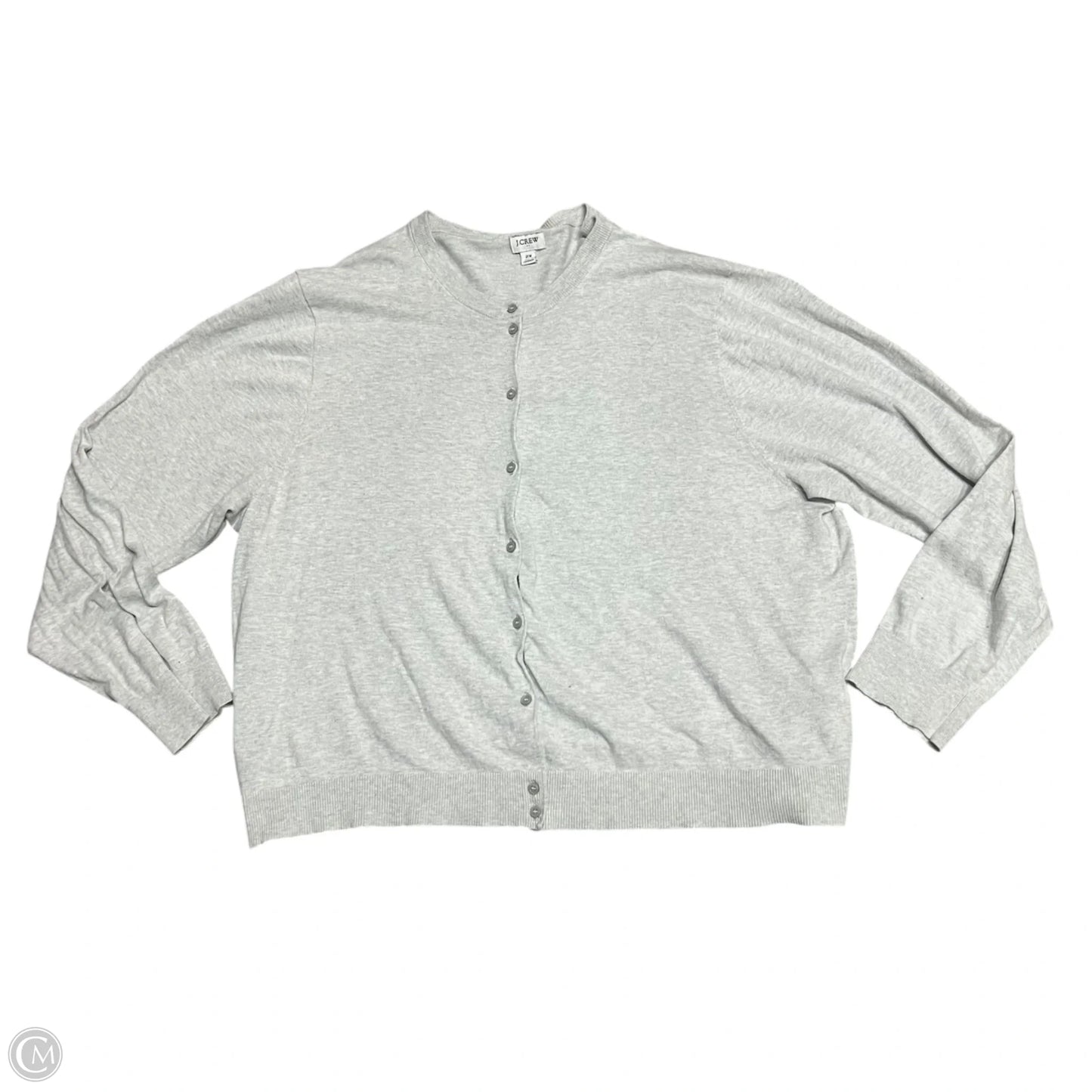 Sweater Cardigan By J. Crew In Grey, Size: 2x