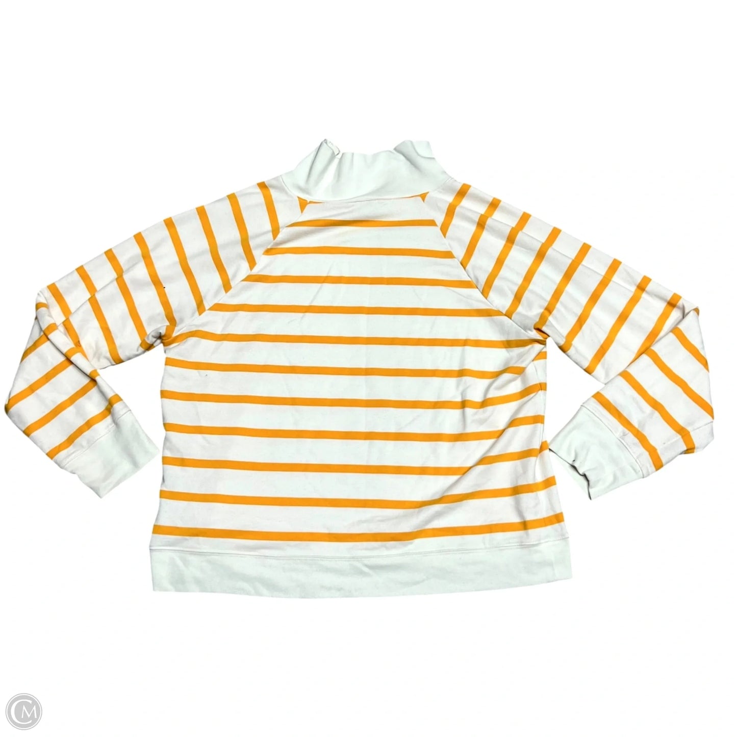 Sweater By J. Crew In Cream & Yellow, Size: Xl