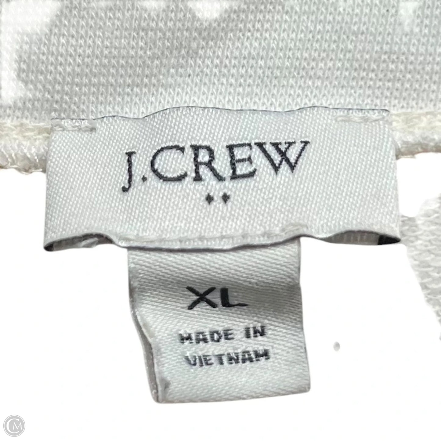 Sweater By J. Crew In Cream & Yellow, Size: Xl