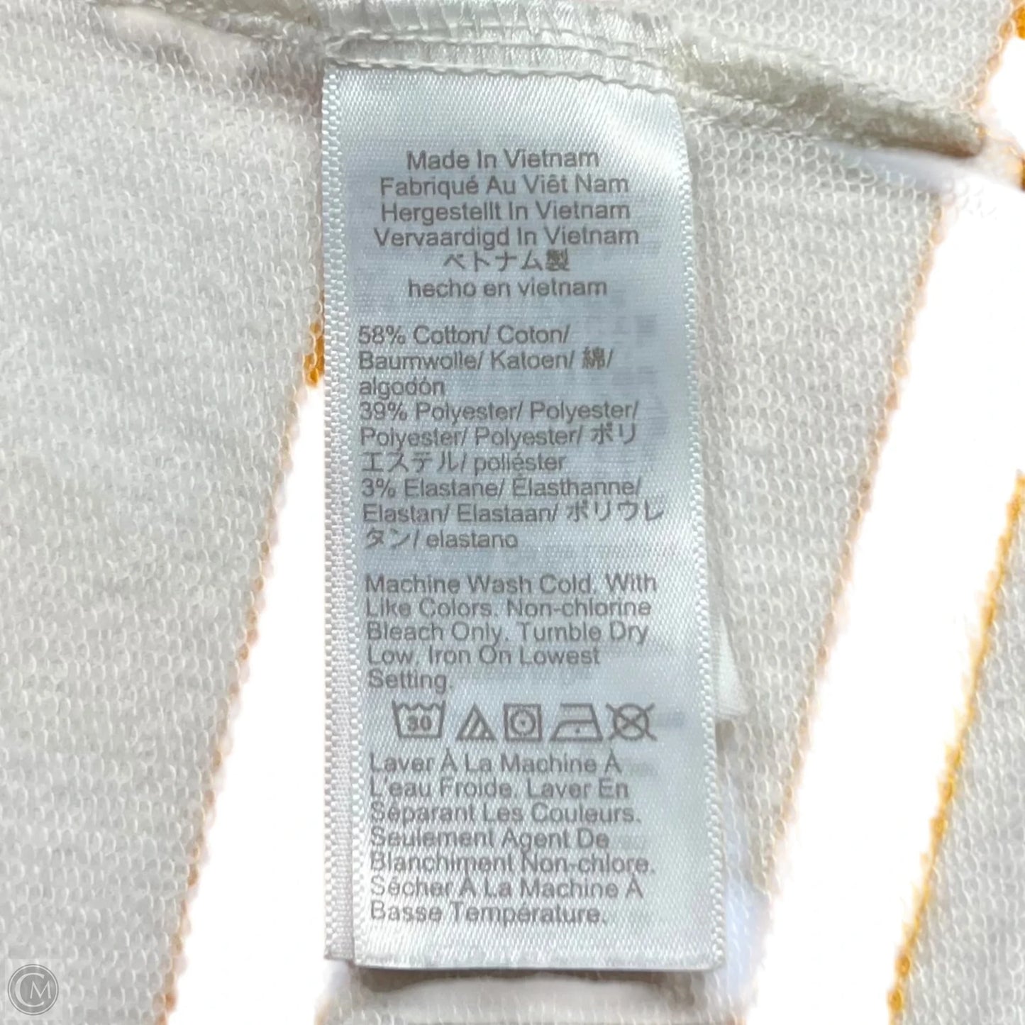 Sweater By J. Crew In Cream & Yellow, Size: Xl