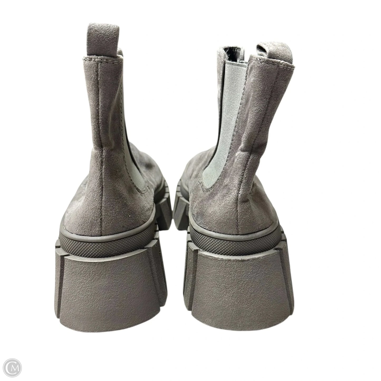 Boots Ankle Heels By Redtop In Grey, Size: 8