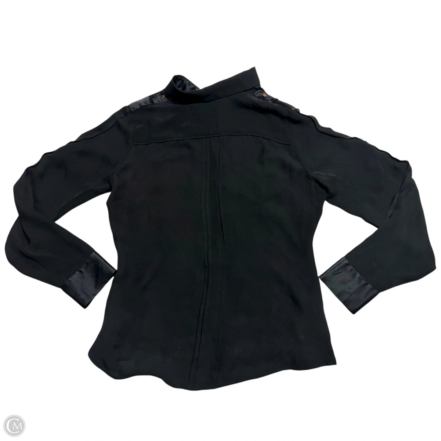 Top Long Sleeve By White House Black Market In Black, Size: S