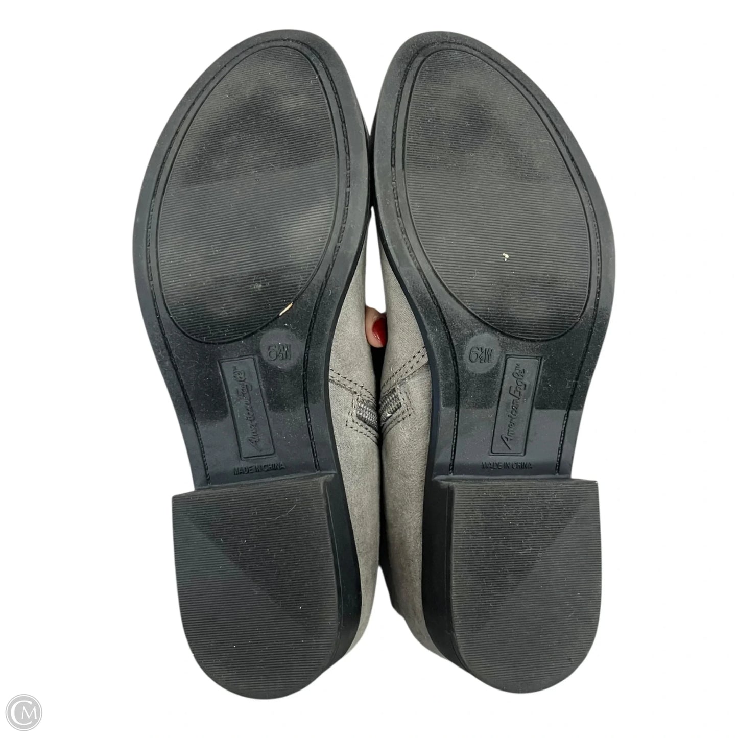 Boots Knee Heels By American Eagle In Grey, Size: 6.5