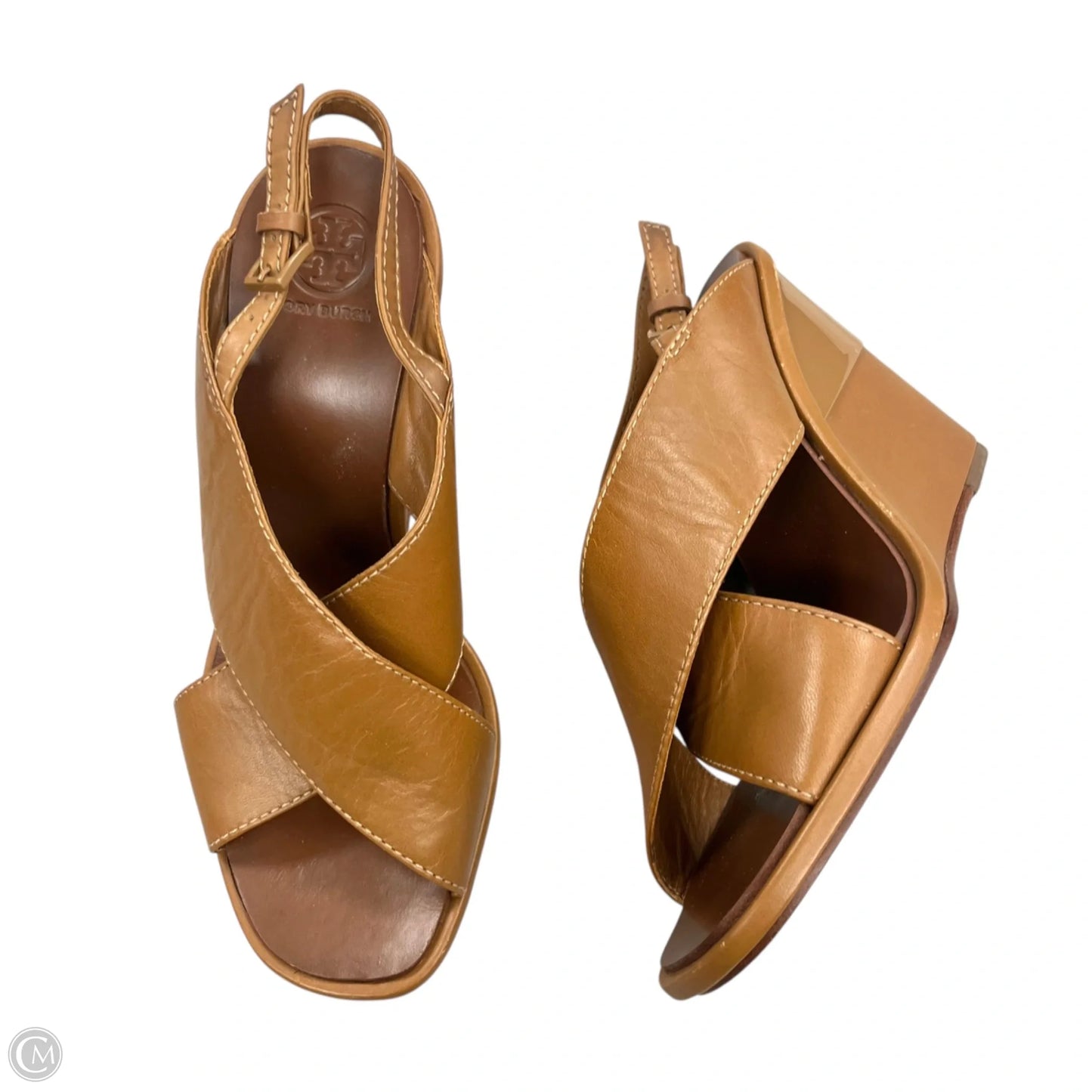 Sandals Designer By Tory Burch In Tan, Size: 6.5