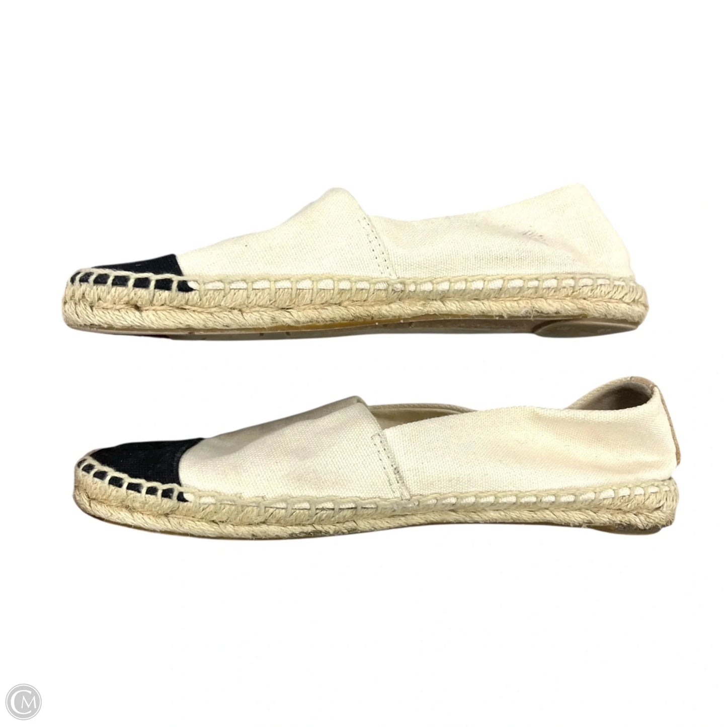 Shoes Designer By Tory Burch In Black & Cream, Size: 6.5