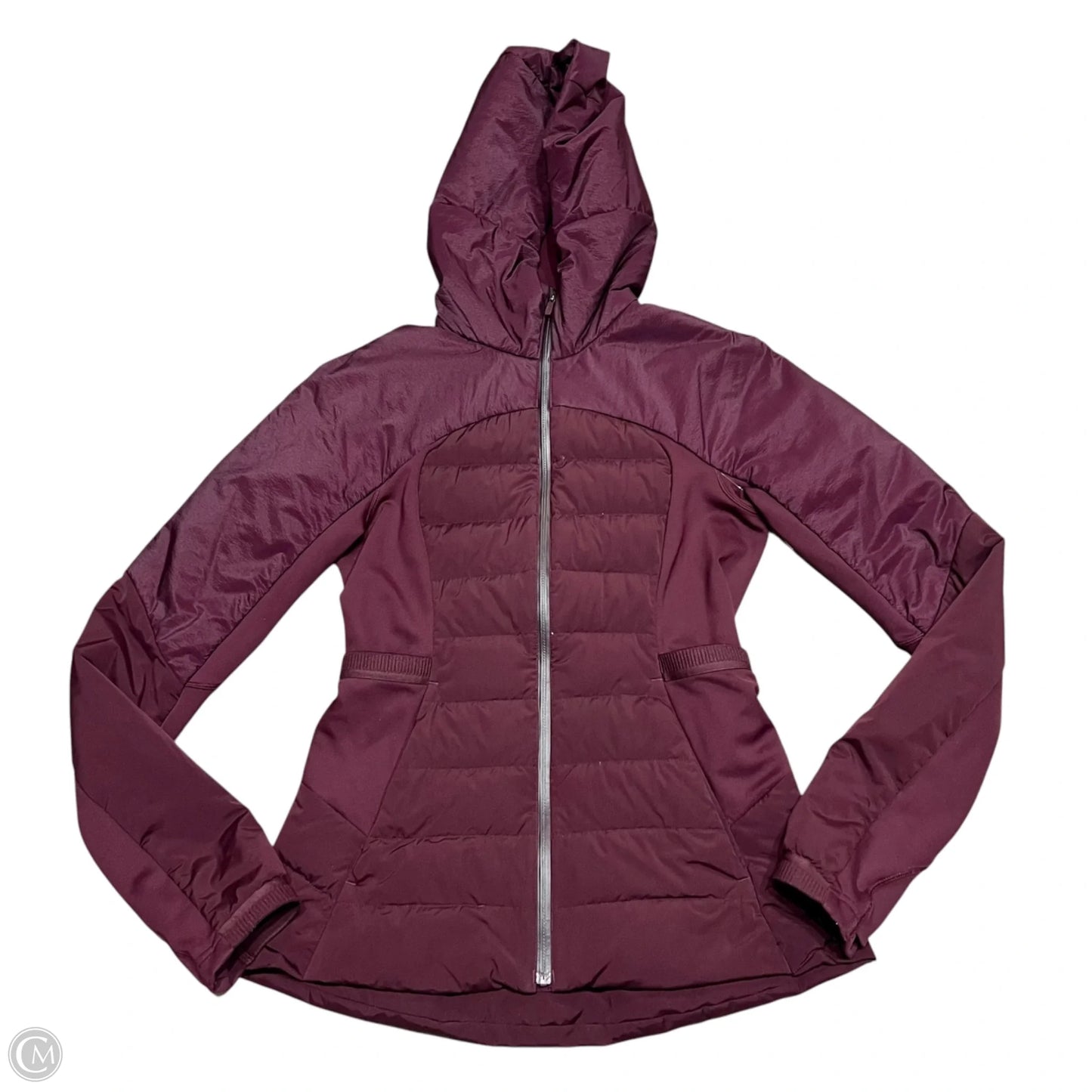 Jacket Puffer & Quilted By Lululemon In Maroon, Size: S