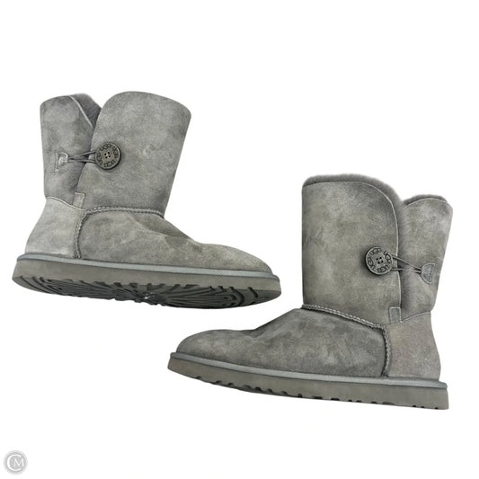Boots Designer By Ugg In Grey, Size: 9