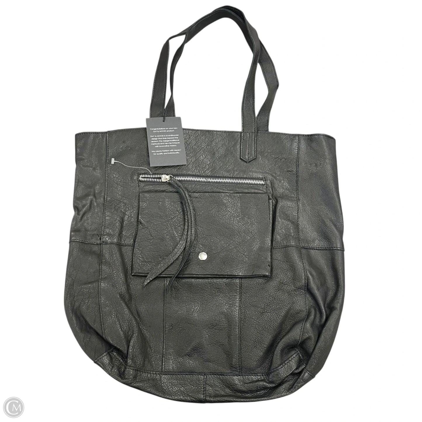 Handbag Leather By Day and Mood, Size: Medium
