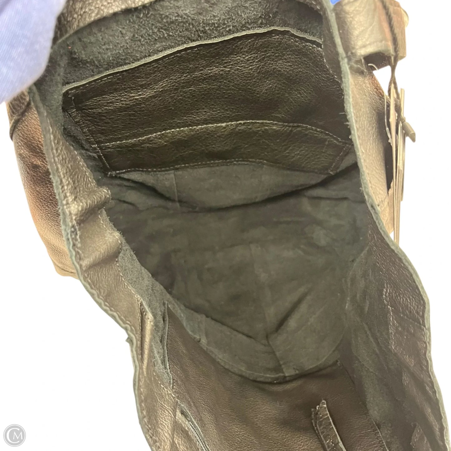 Handbag Leather By Day and Mood, Size: Medium