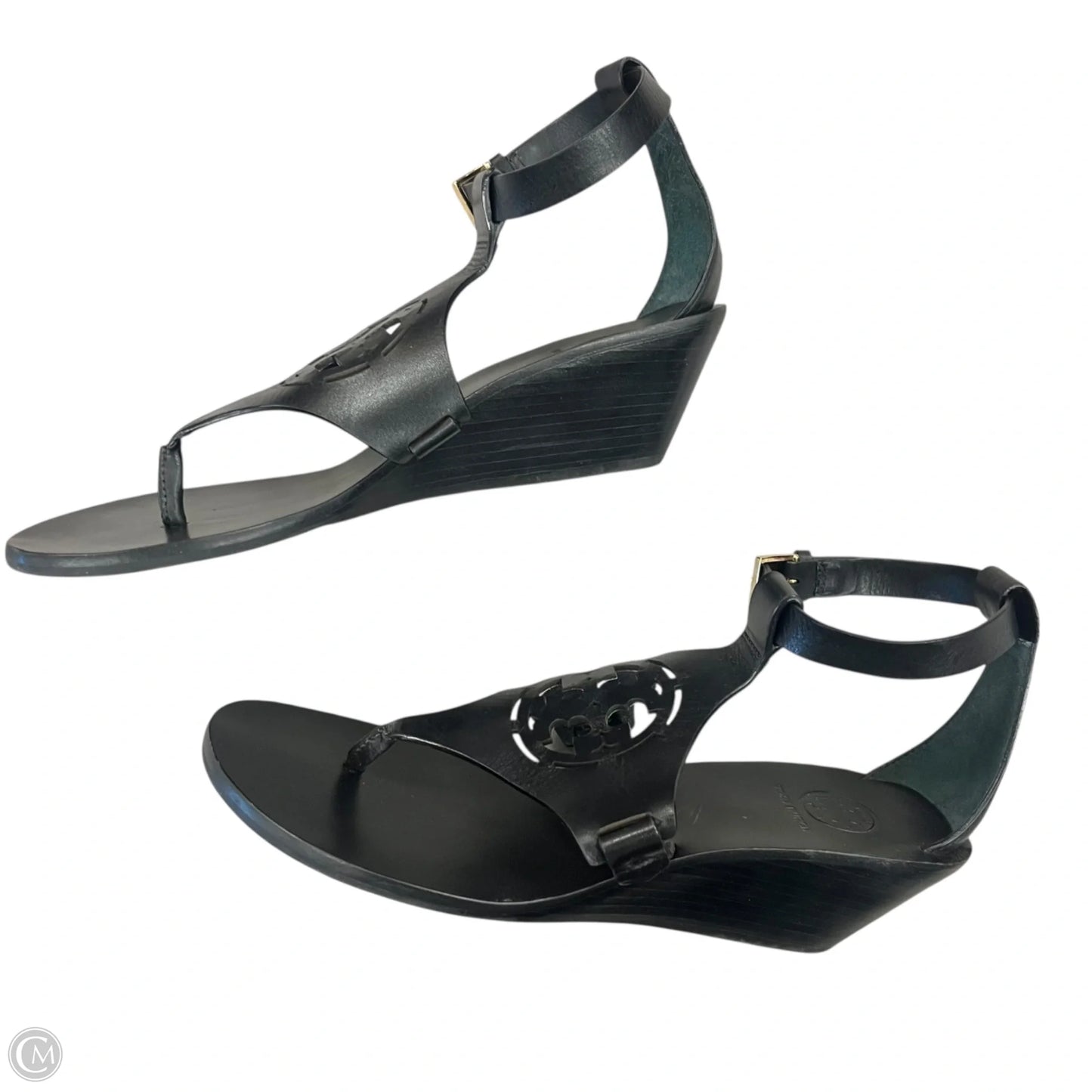Sandals Designer By Tory Burch In Black, Size: 6.5