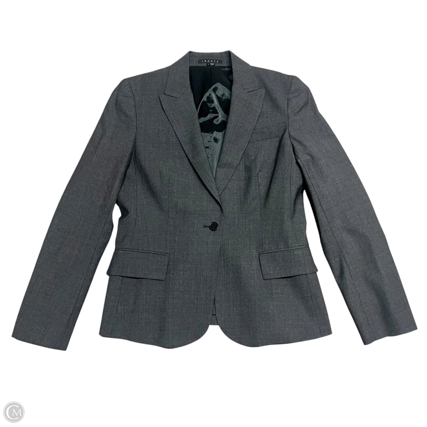 Blazer By Theory In Grey, Size: L