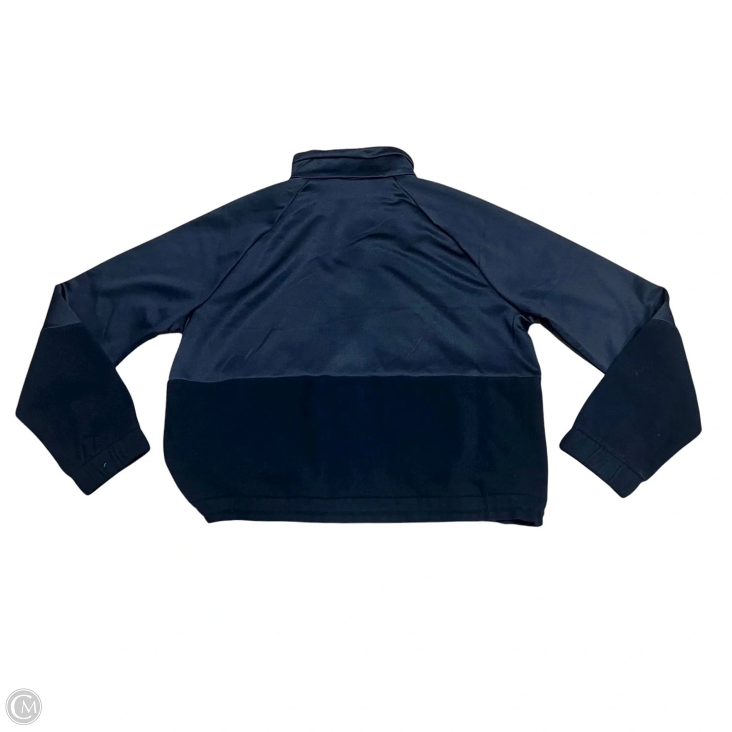 Athletic Jacket By Adidas In Navy, Size: M