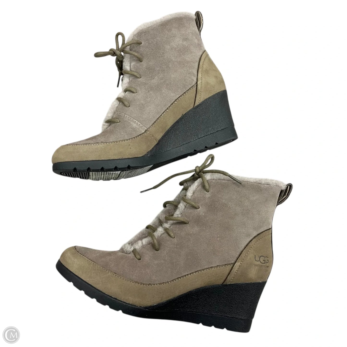 Boots Designer By Ugg In Grey, Size: 8