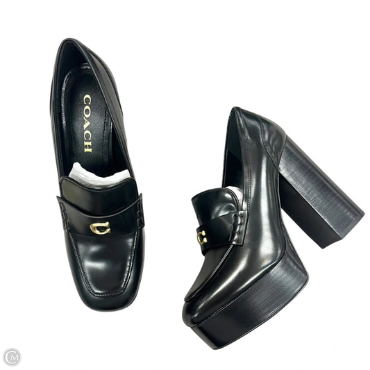 Shoes Designer By Coach In Black, Size: 7.5