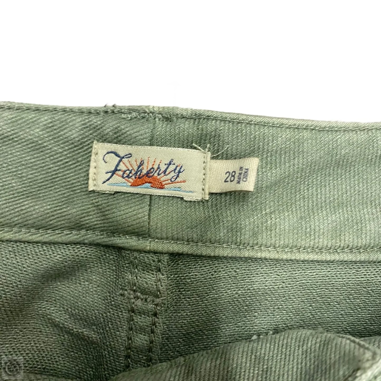 Pants Wide Leg By Faherty In Green, Size: 6