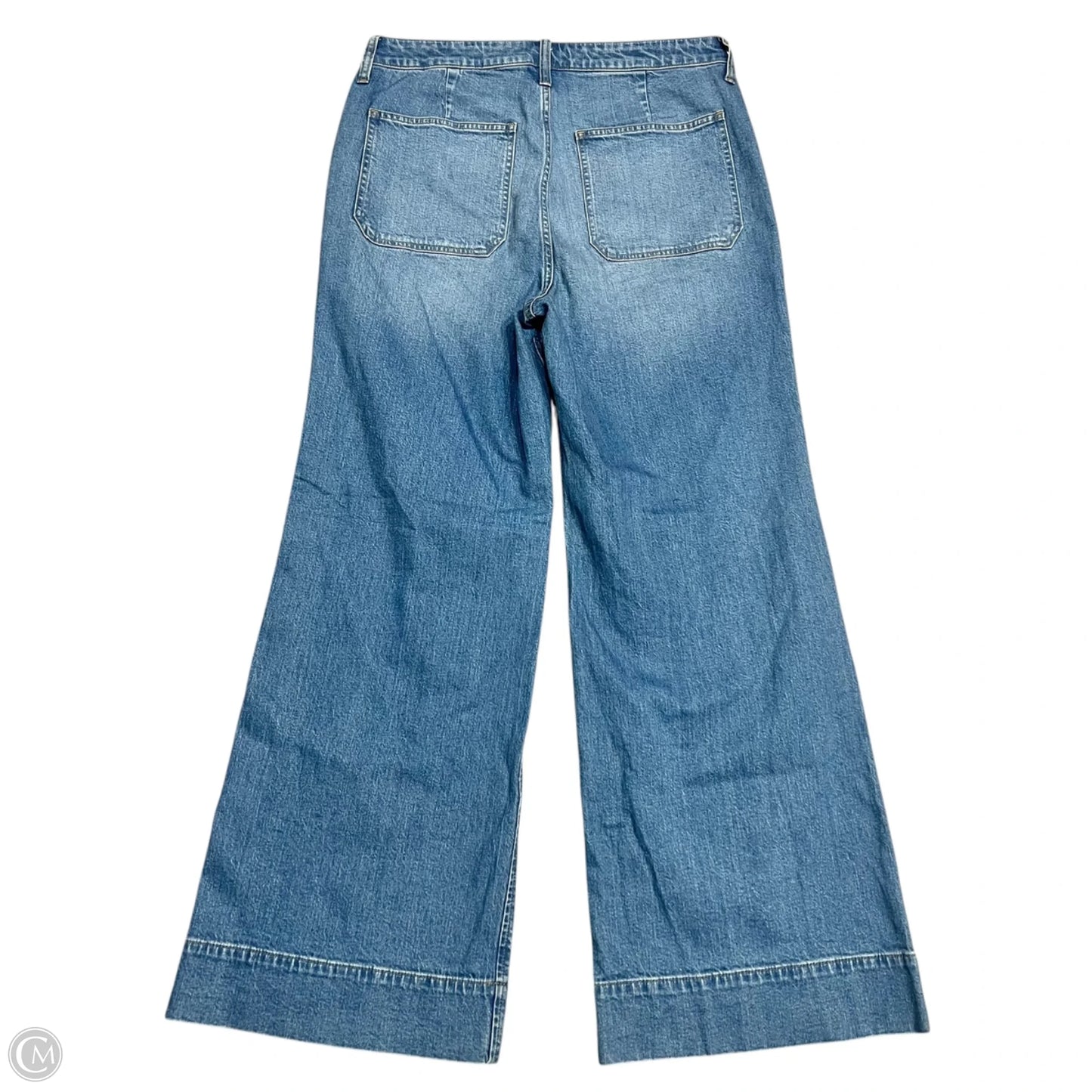 Jeans Wide Leg By J. Crew In Blue Denim, Size: 14