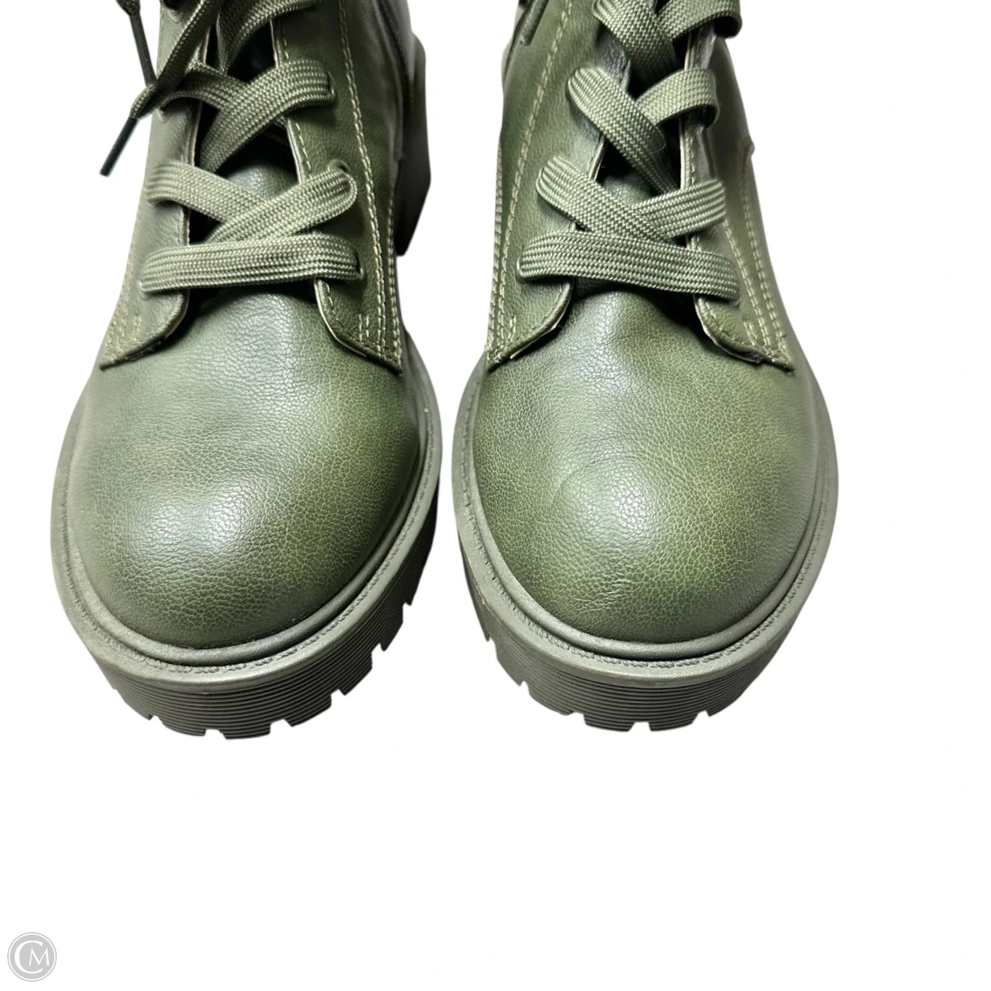 Boots Combat By Guess In Green, Size: 7.5
