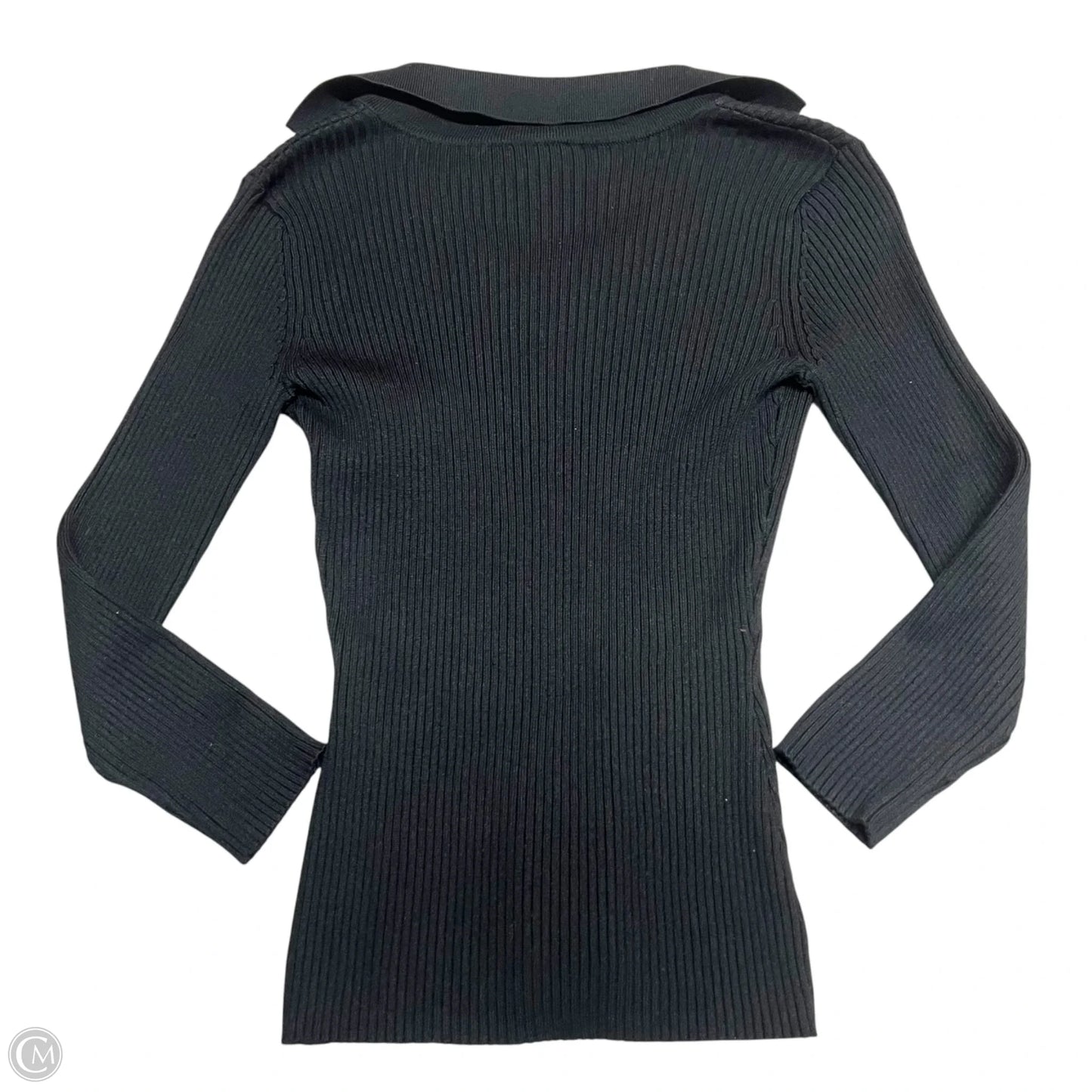 Sweater Short Sleeve By Inc In Black, Size: S