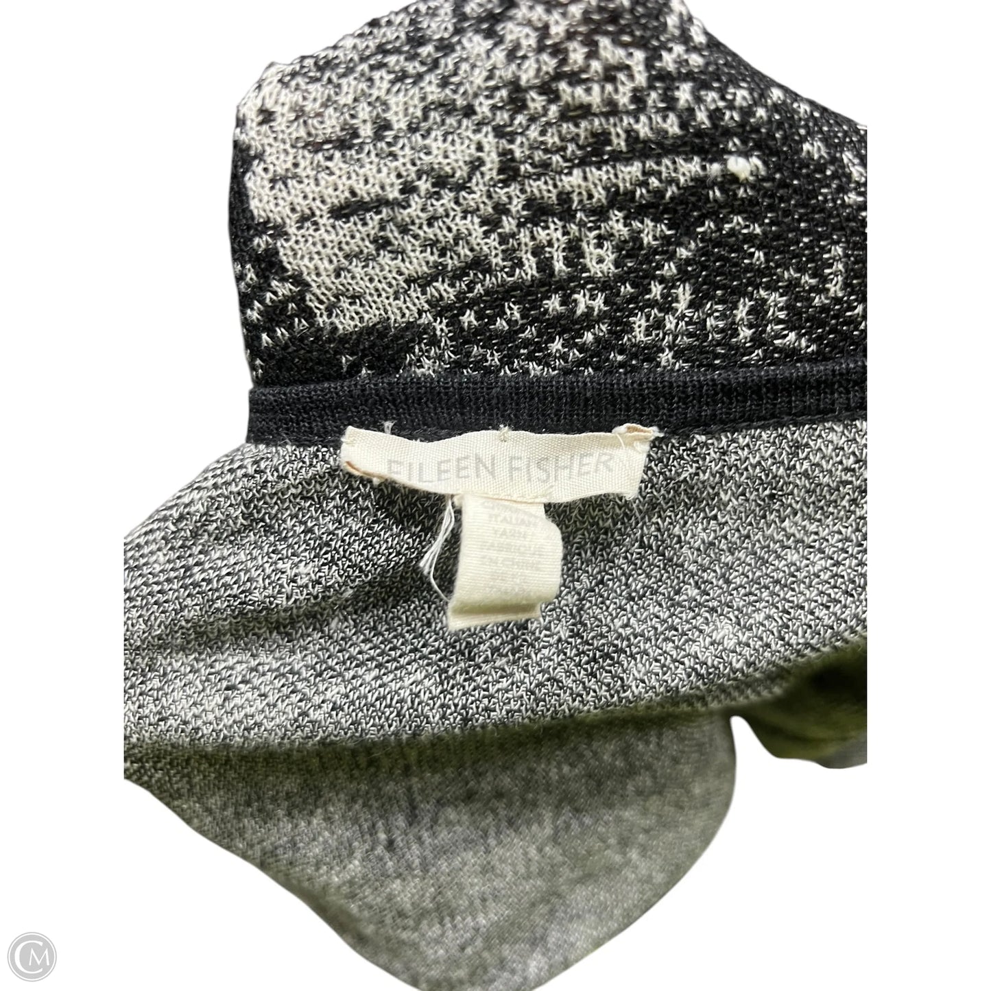 Sweater Cardigan By Eileen Fisher In Black, Size: Xl