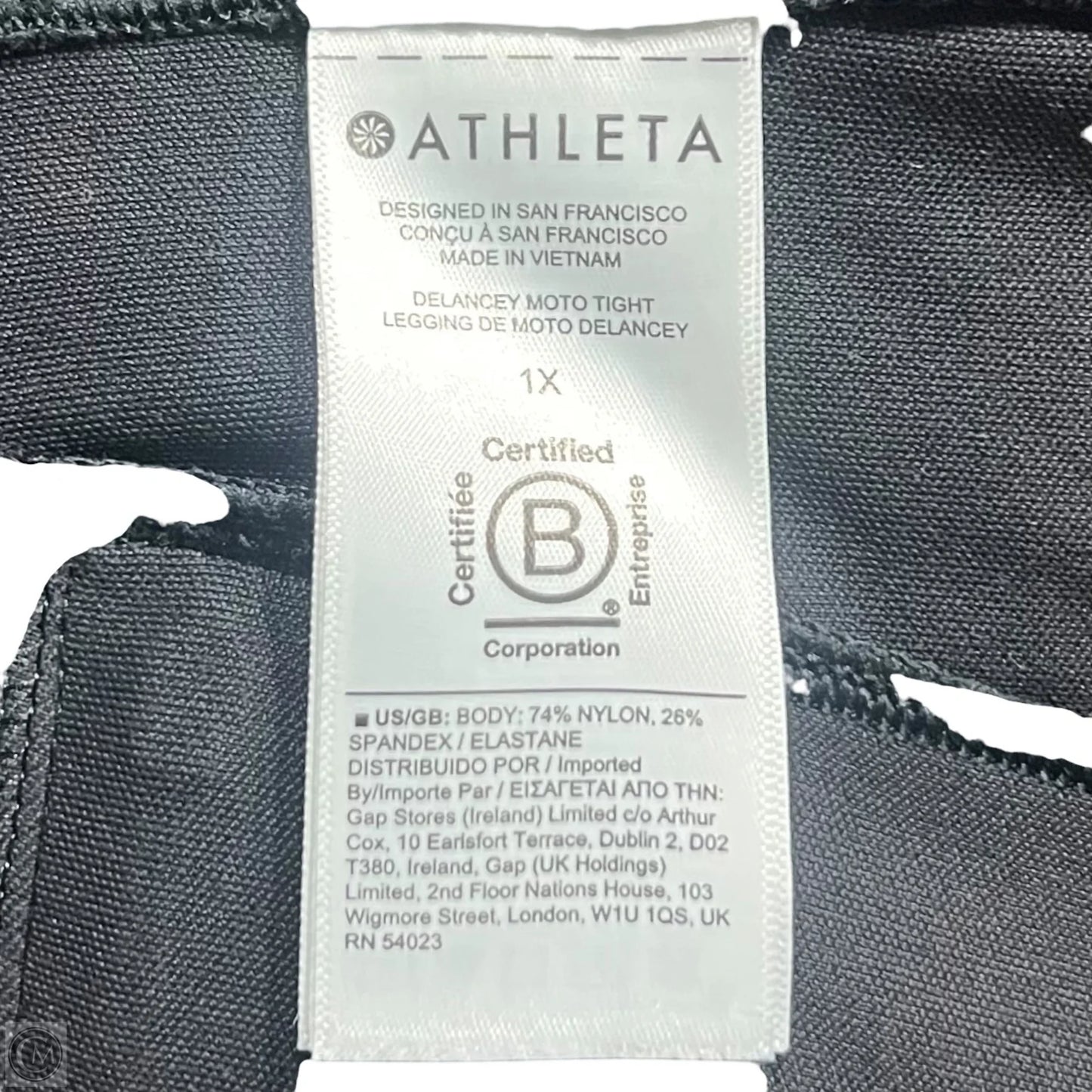 Athletic Leggings By Athleta In Black, Size: 18