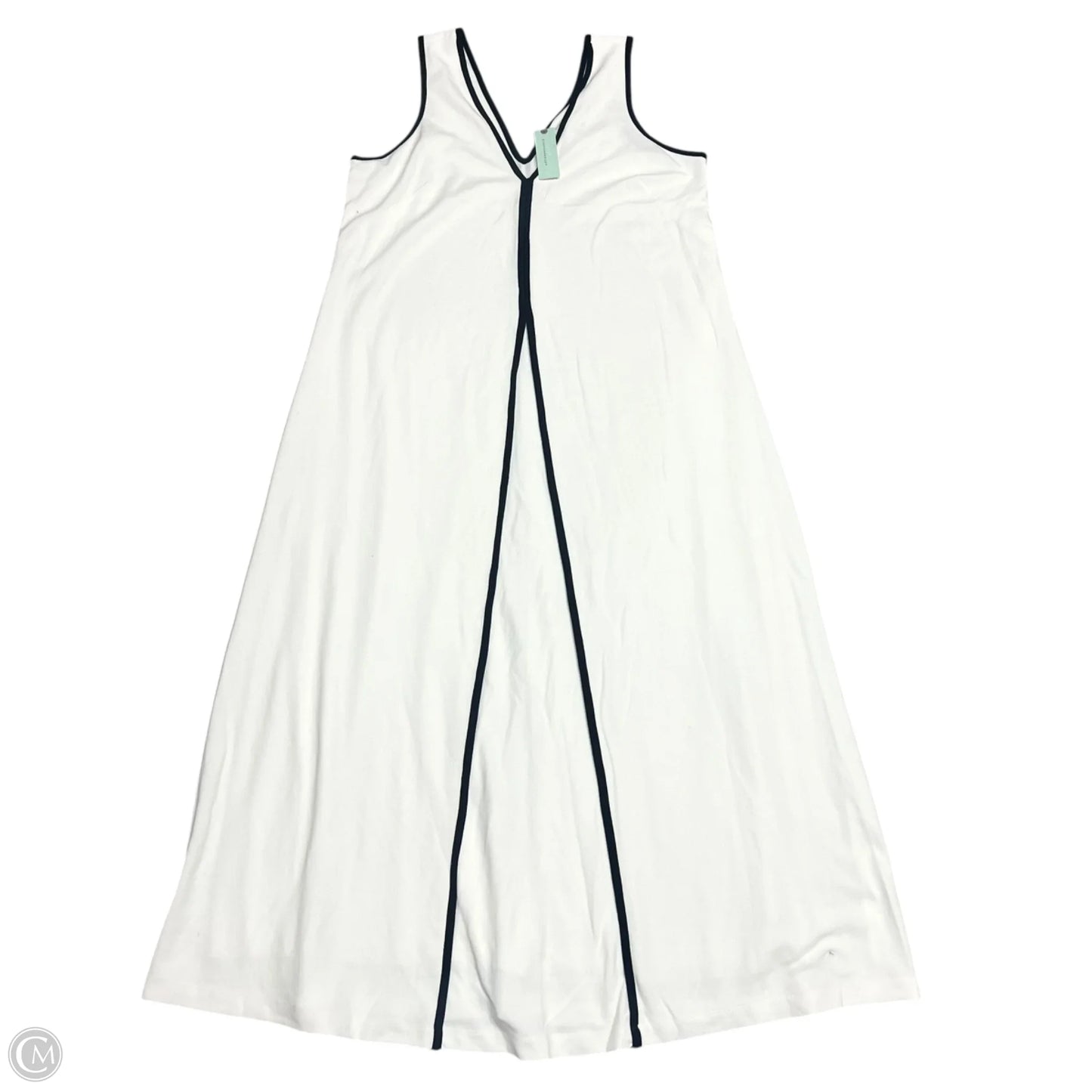 Dress Casual Maxi By Maeve In Black & Cream, Size: 1x