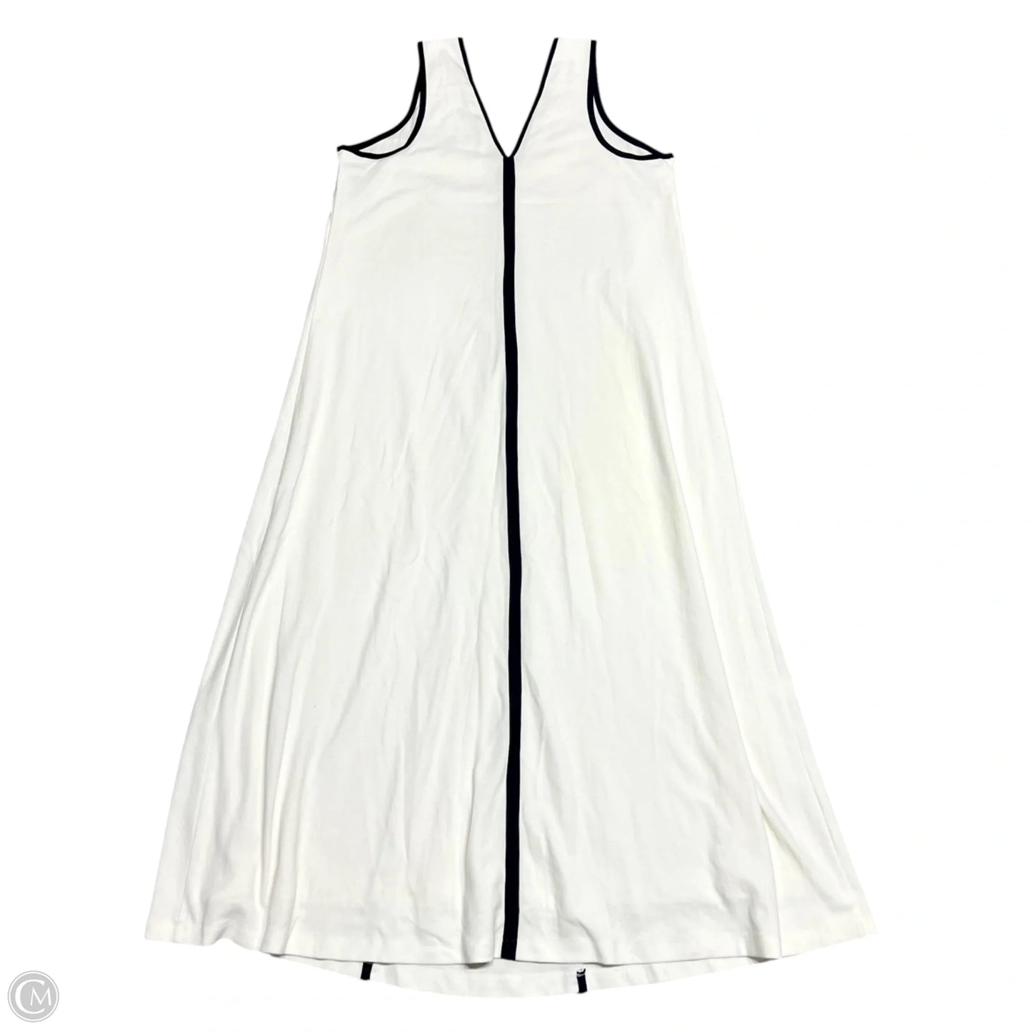 Dress Casual Maxi By Maeve In Black & Cream, Size: 1x