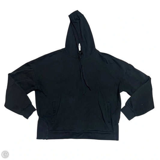Sweatshirt Hoodie By Alo In Black, Size: L