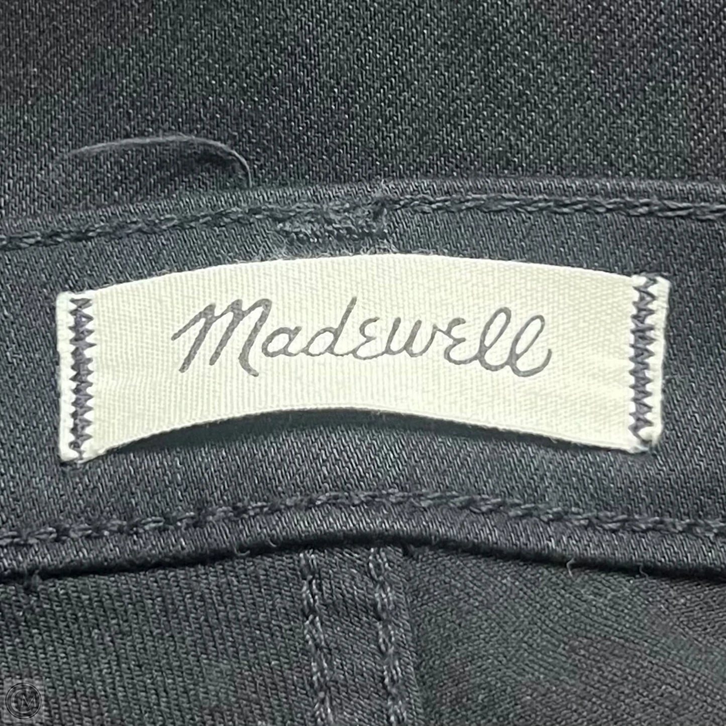 Jeans Straight By Madewell In Black Denim, Size: 6