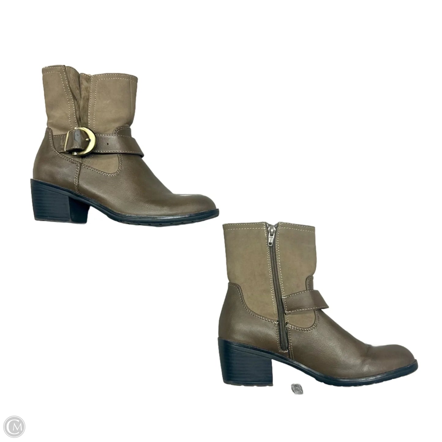 Boots Ankle Heels By Life Stride In Taupe, Size: 7