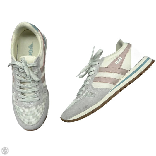 Shoes Sneakers By Gola In Cream & Grey, Size: 8