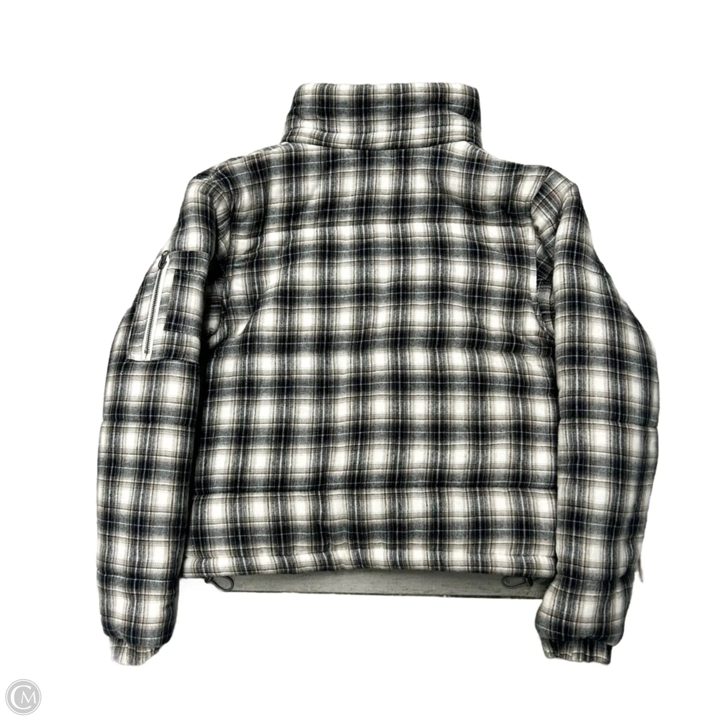 Jacket Puffer & Quilted By Bdg In Plaid Pattern, Size: S