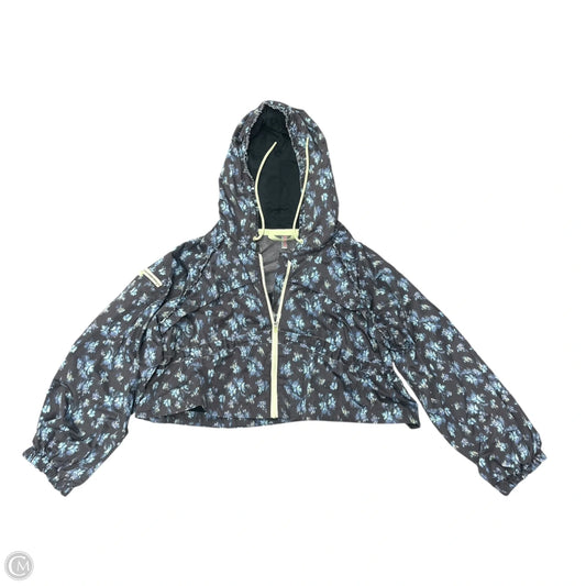 Athletic Jacket By Free People In Blue & Grey, Size: M