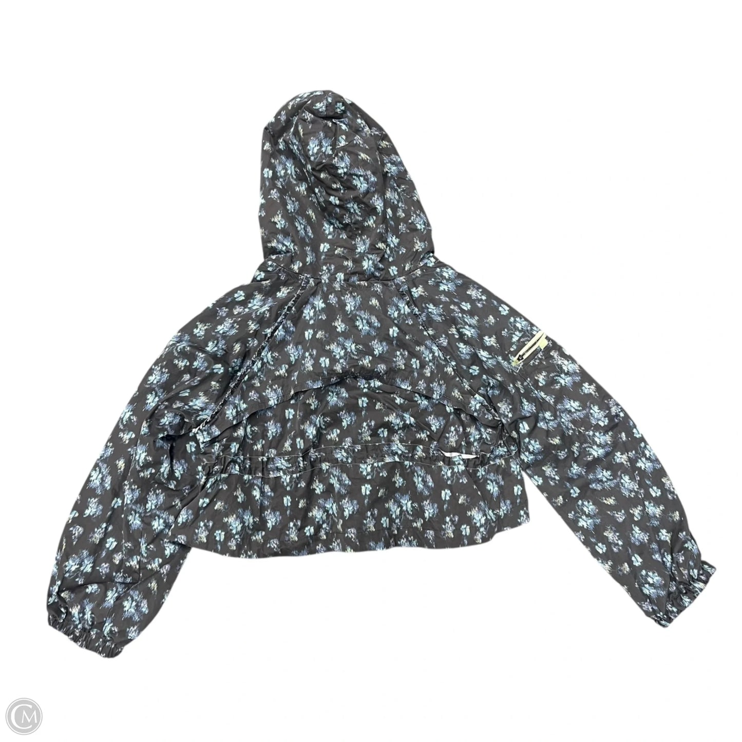 Athletic Jacket By Free People In Blue & Grey, Size: M