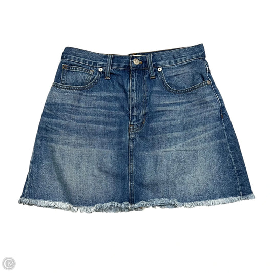Skirt Mini & Short By Madewell In Blue Denim, Size: 4