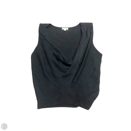 Sweater Short Sleeve By Splendid In Black, Size: M