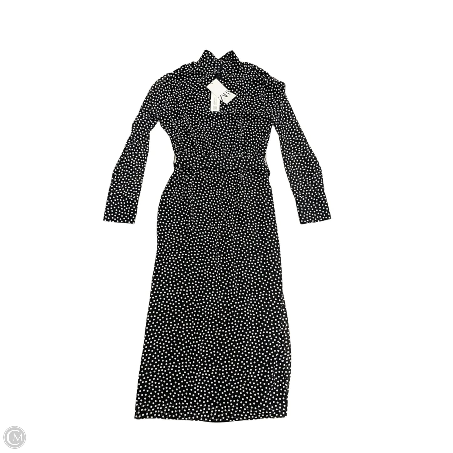 Dress Casual Maxi By Zara In Polkadot Pattern, Size: M