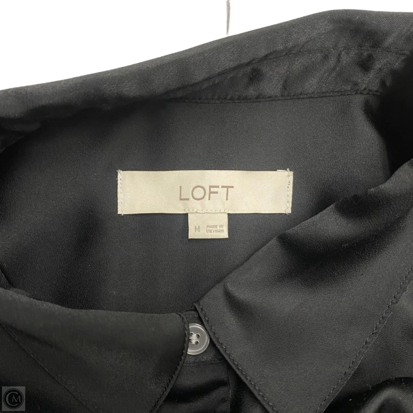 Top Long Sleeve By Loft In Black, Size: M