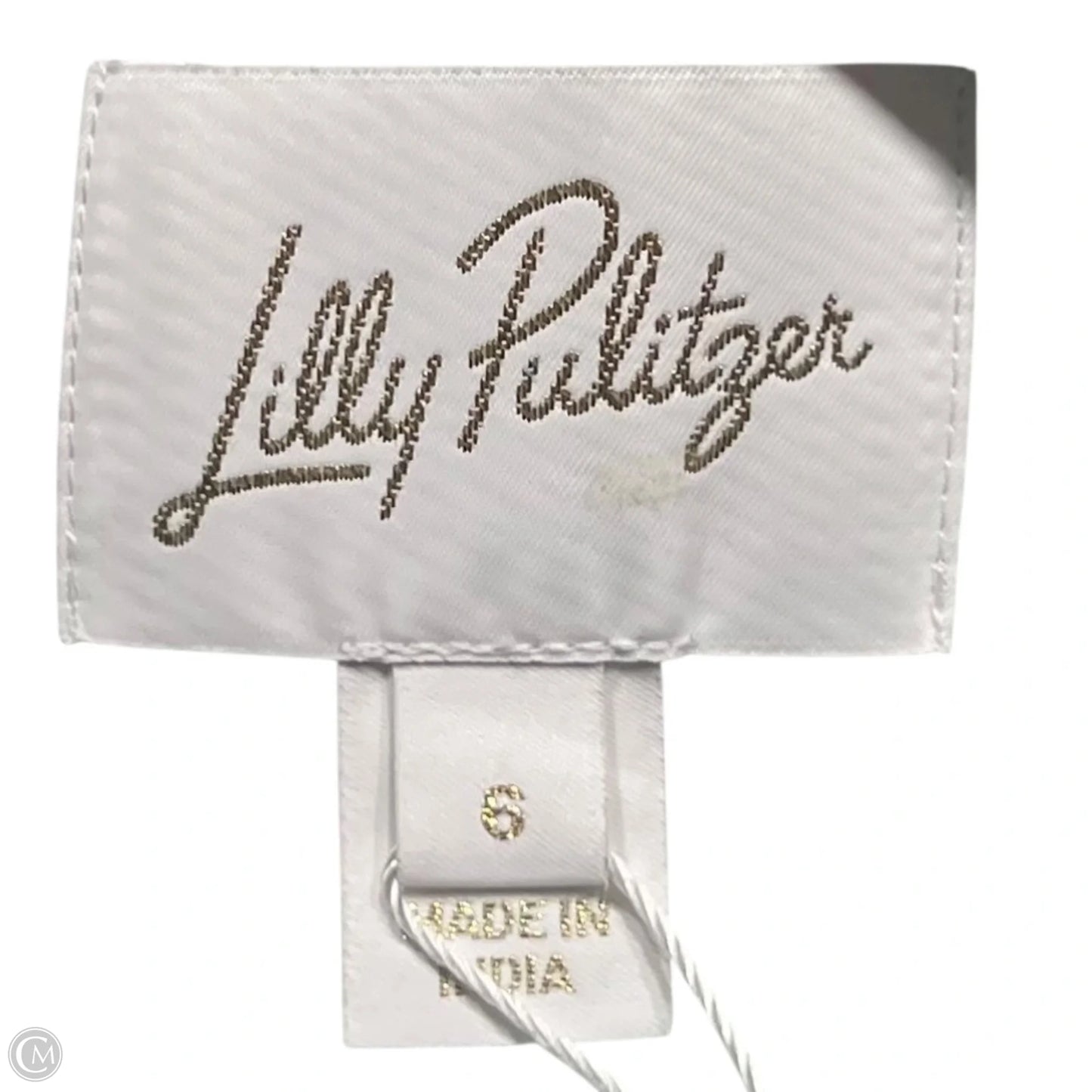 Dress Designer By Lilly Pulitzer In Green & White, Size: S