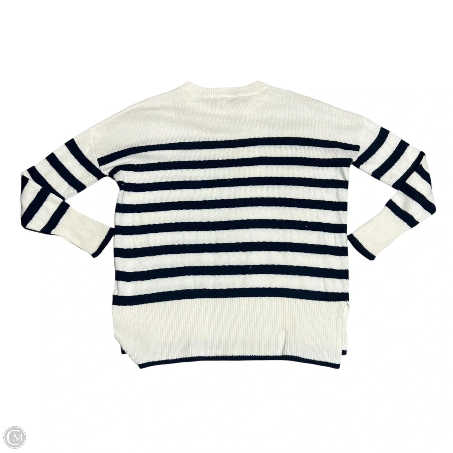 Sweater Designer By Lilly Pulitzer In Blue & Cream, Size: S