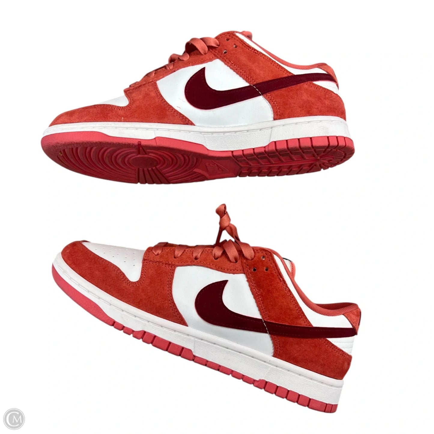 Shoes Sneakers By Nike In Red & White, Size: 10