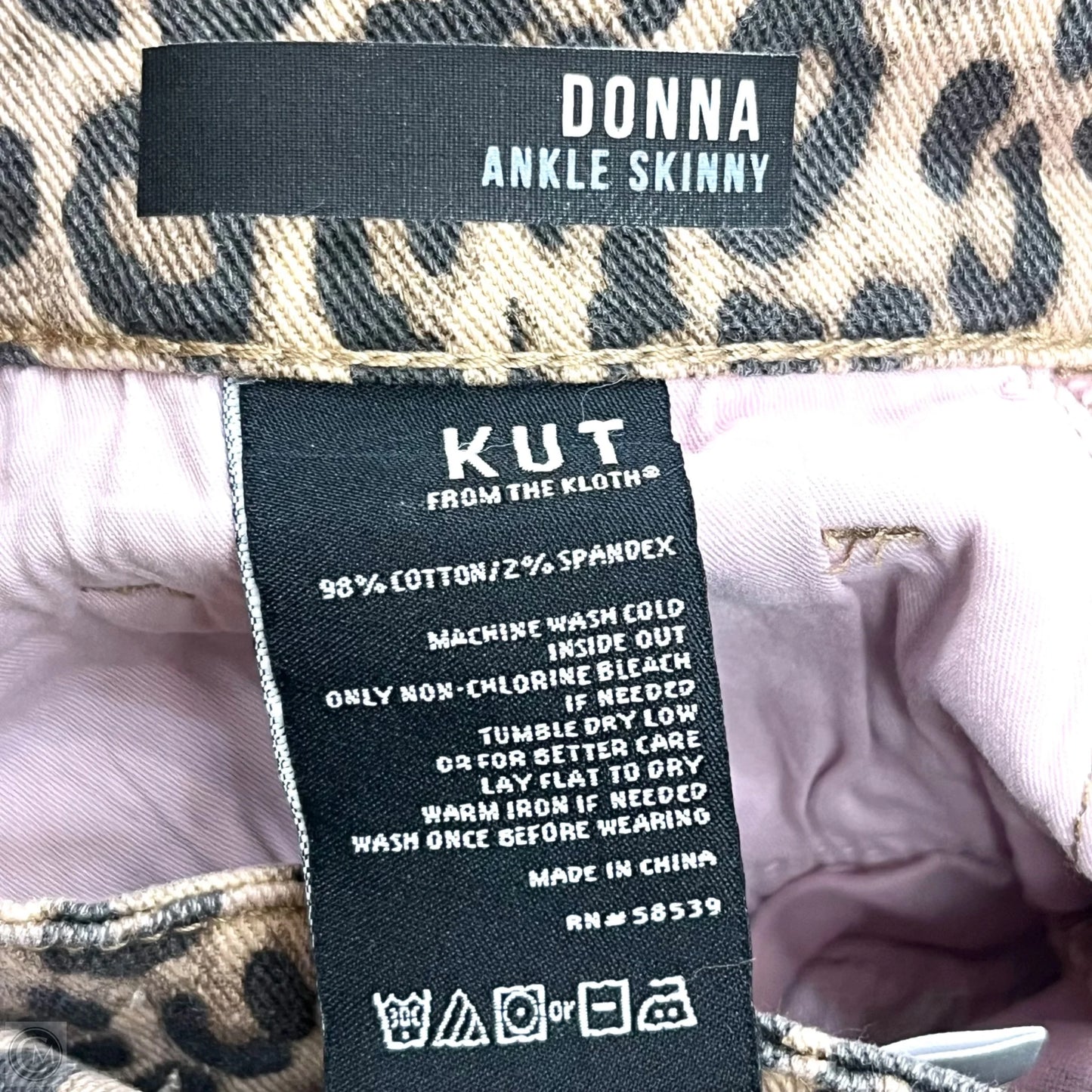 Jeans Skinny By Kut In Leopard Print, Size: 6