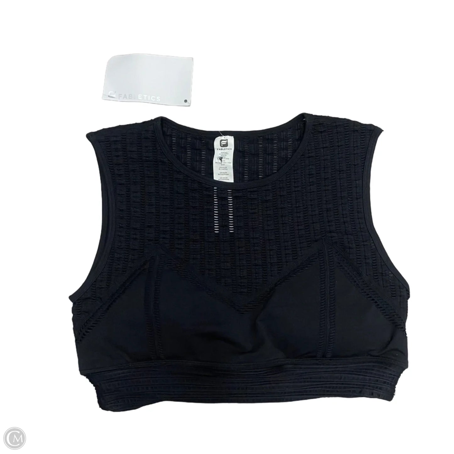 Athletic Tank Top By Fabletics In Black, Size: L