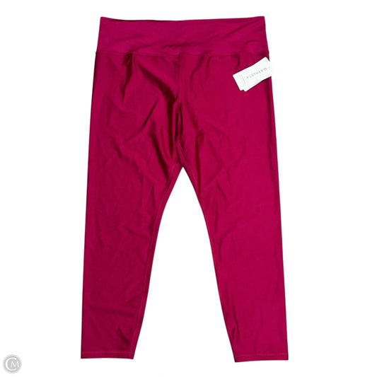 Athletic Leggings By Athleta In Pink, Size: 22