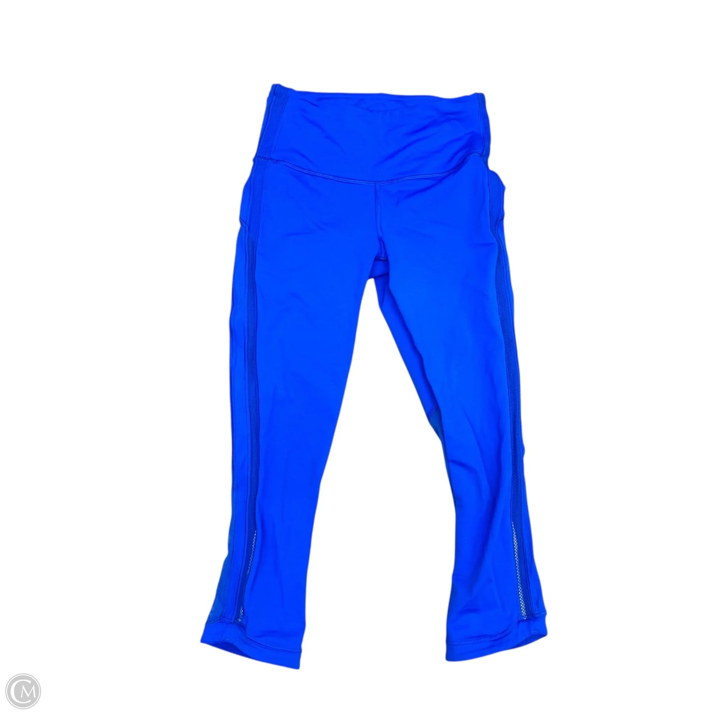 Athletic Capris By Lululemon In Blue, Size: 4