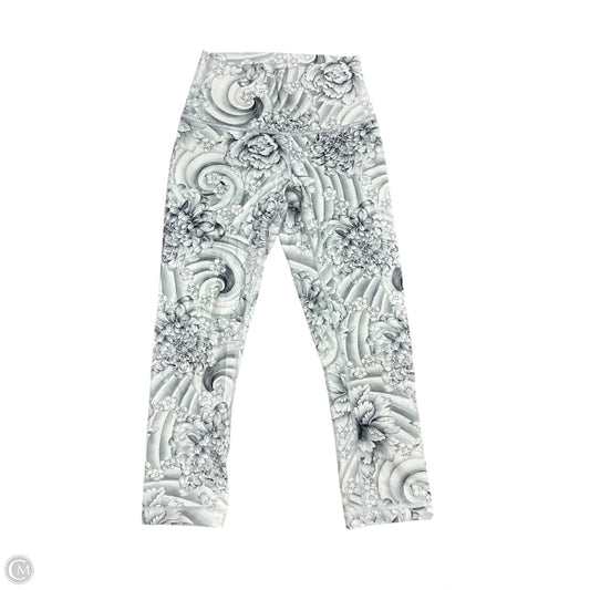 Athletic Capris By Lululemon In Grey & White, Size: 4