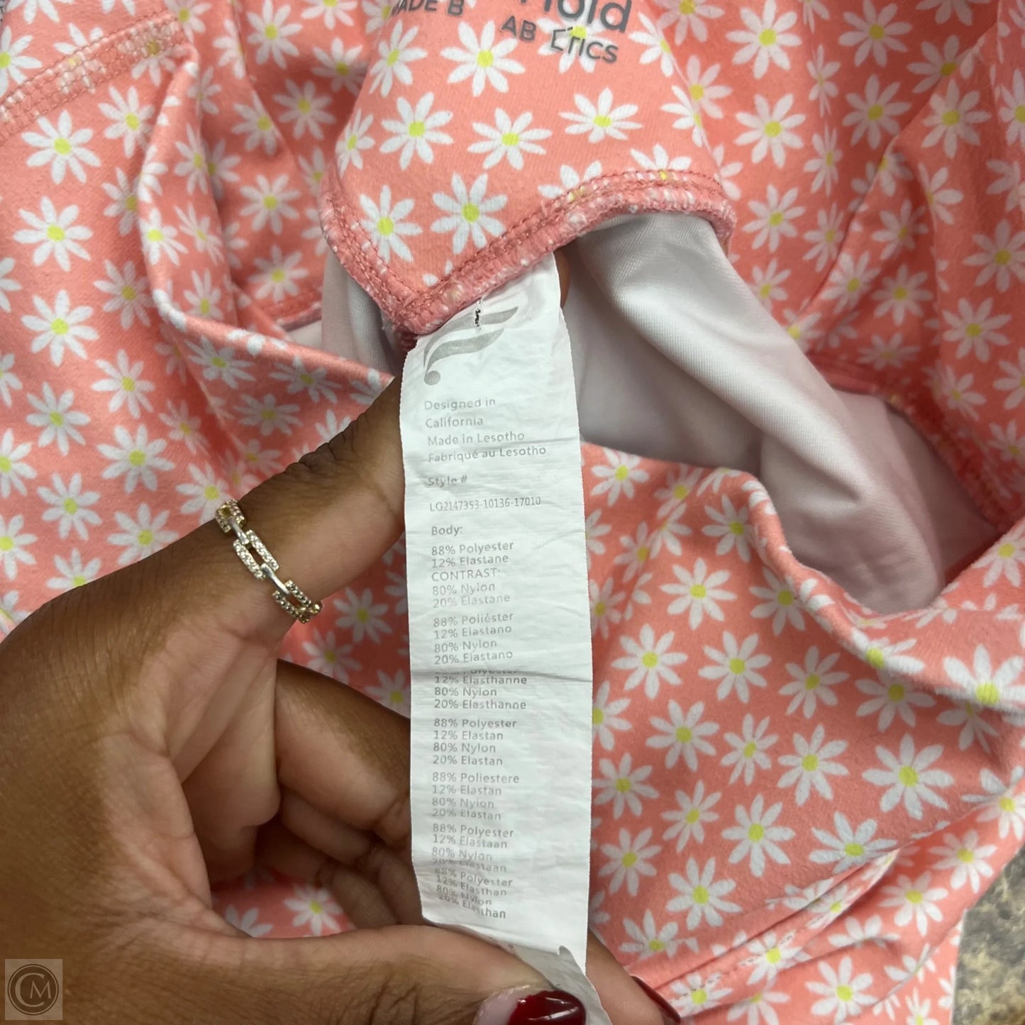 Athletic Pants 2pc By Fabletics In Orange & White, Size: Xxs