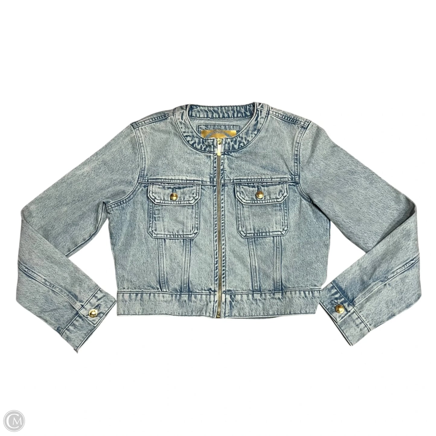 Jacket Denim By Michael By Michael Kors In Blue Denim, Size: M