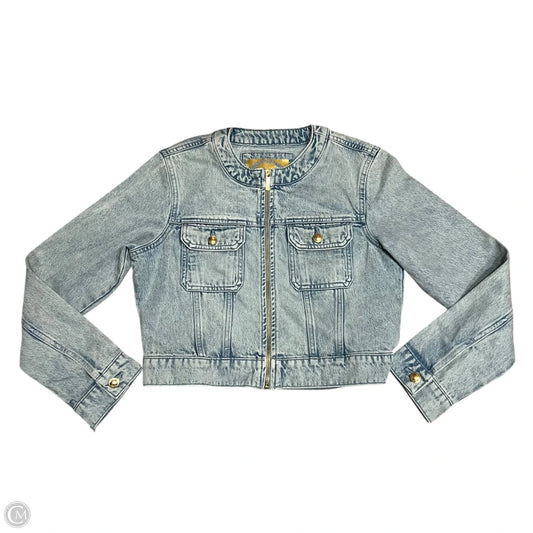 Jacket Denim By Michael By Michael Kors In Blue Denim, Size: M