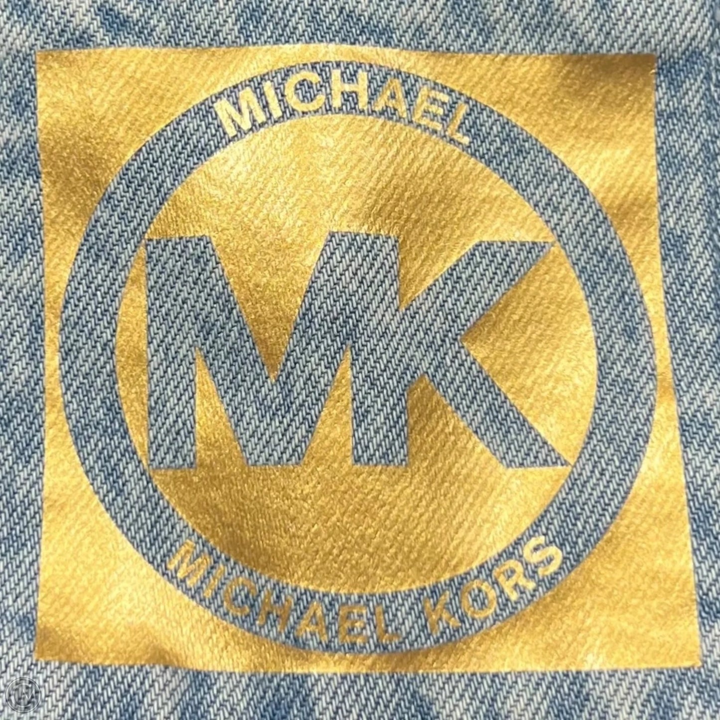 Jacket Denim By Michael By Michael Kors In Blue Denim, Size: M